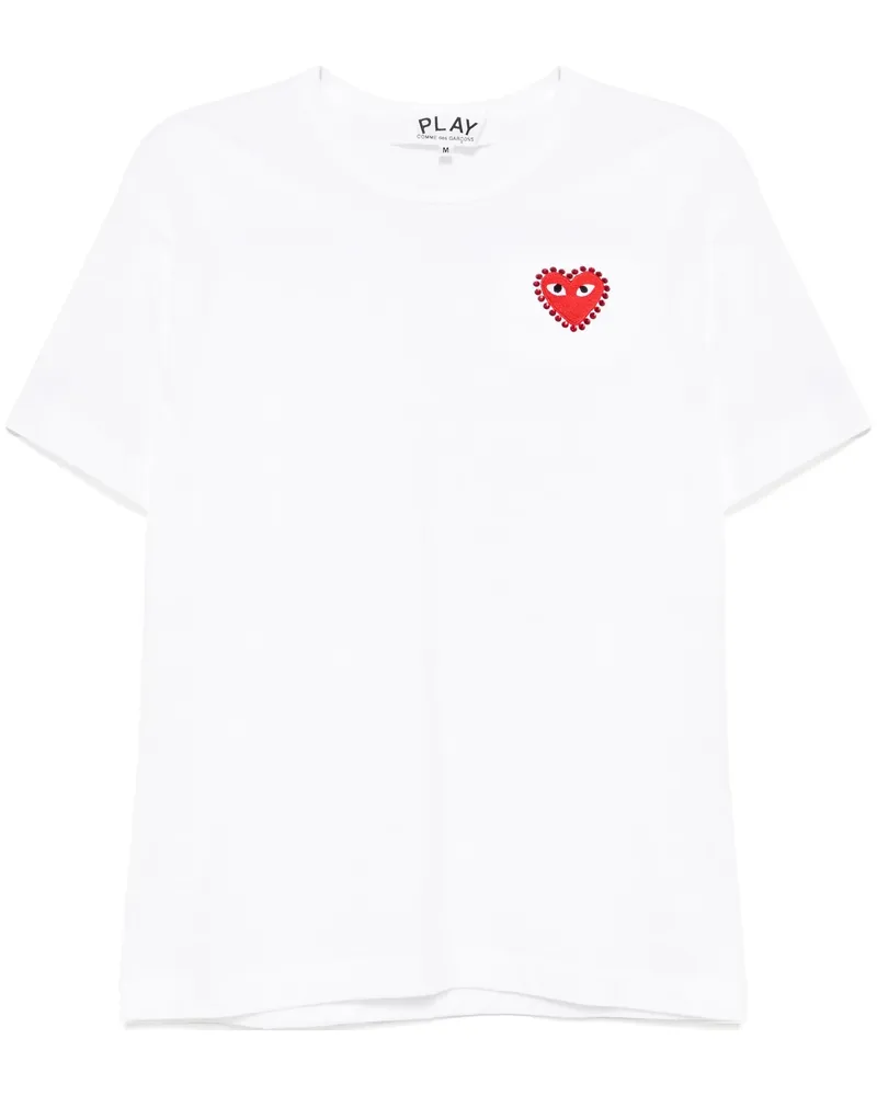 Comme des Garçons Comme des Garçons spielen T -Shirt Emblem x Strass 