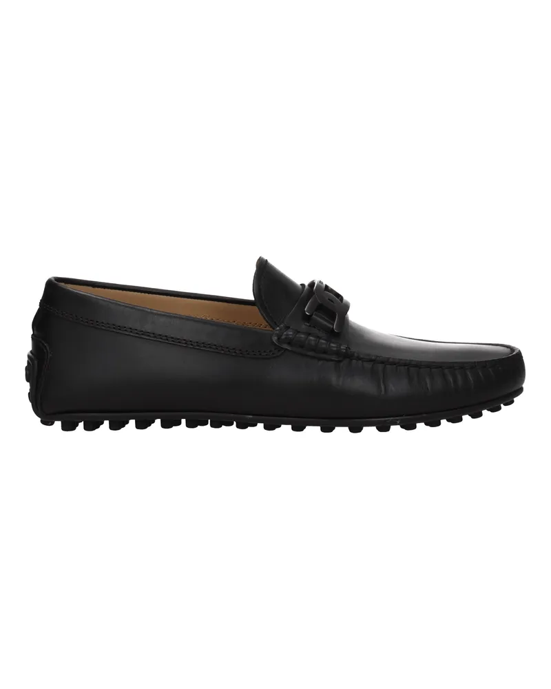 TOD'S Tod 's Mocassini City Gummi Mann Leder schwarz -