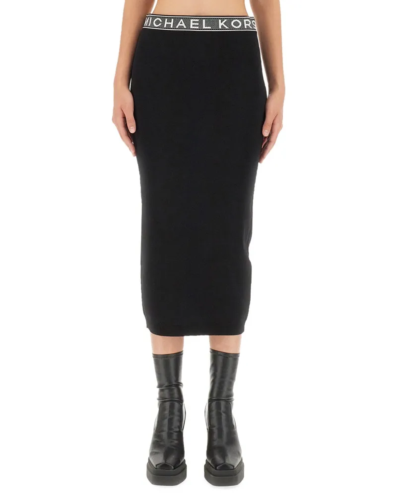Michael Kors Michael von Michael Kors Midi Rock Black