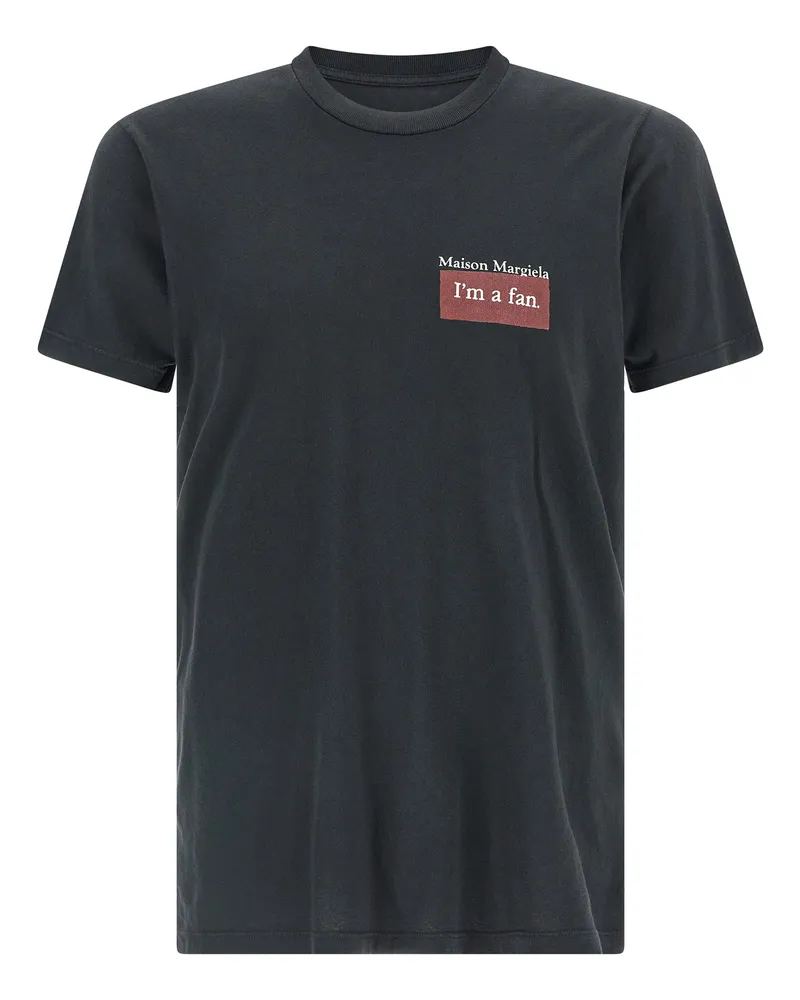 Maison Margiela Bedrucktes T-Shirt von Black
