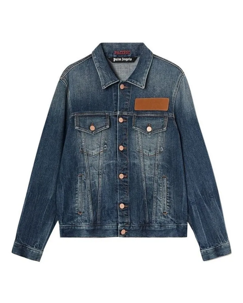 Palm Angels Denimjacke Blau