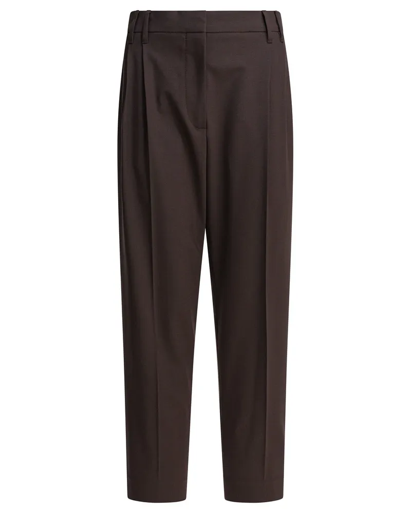 Brunello Cucinelli Slouchy“-Hose Brown
