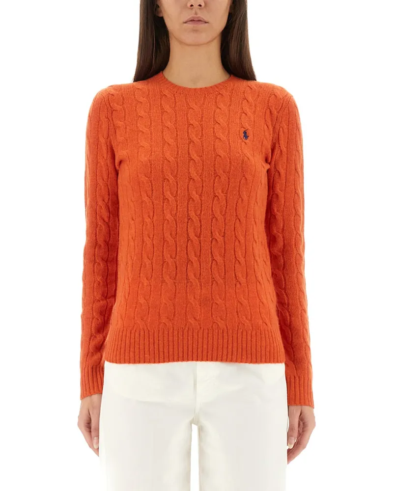 Ralph Lauren Cable -Strick Orange