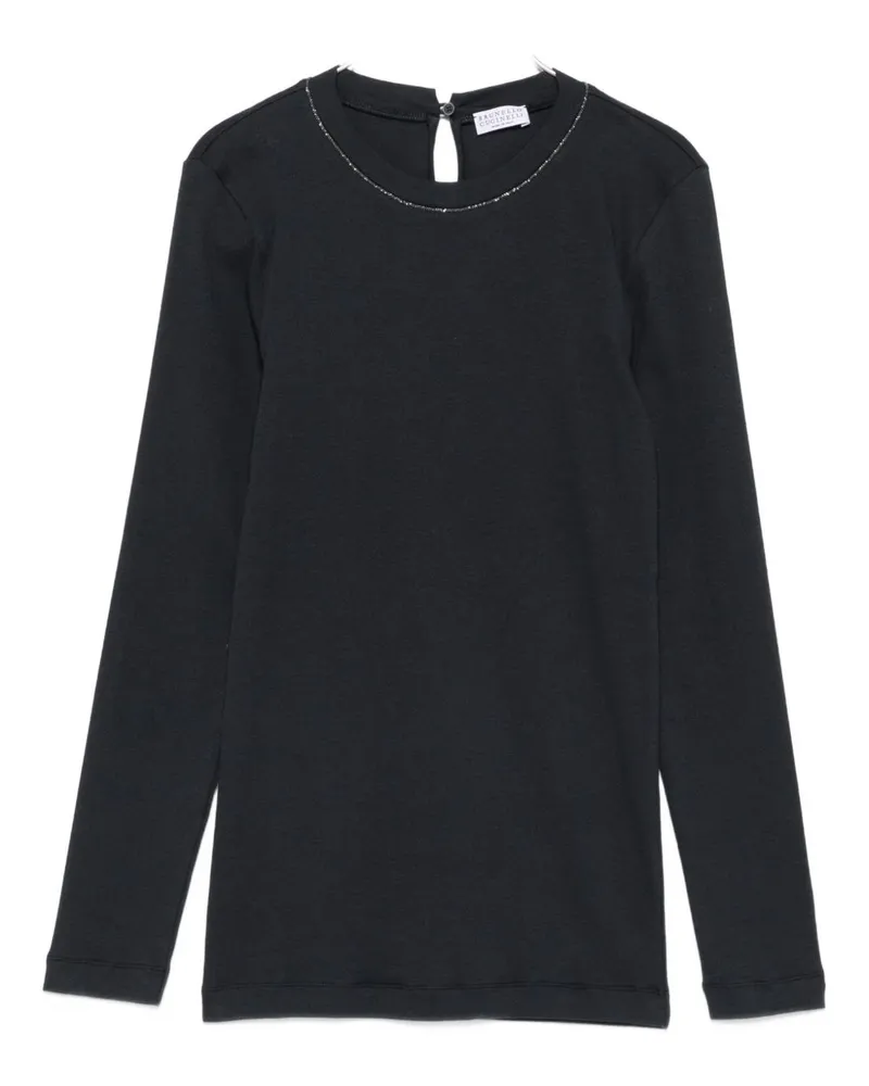 Brunello Cucinelli Crewneck -Pullover Blue