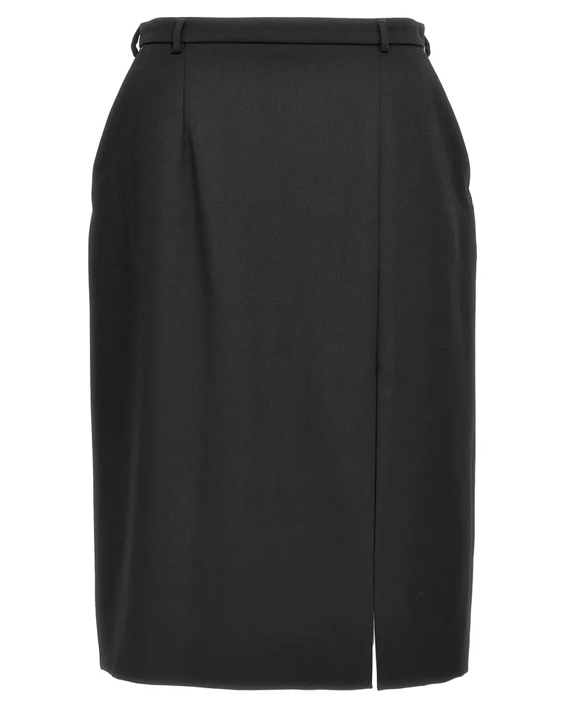 Dolce & Gabbana Schlitzrock Schwarz
