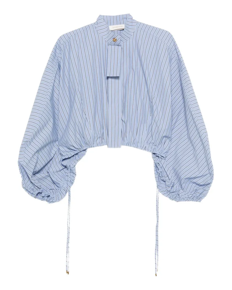 Zimmermann Jeans-Baumwollbluse Clear