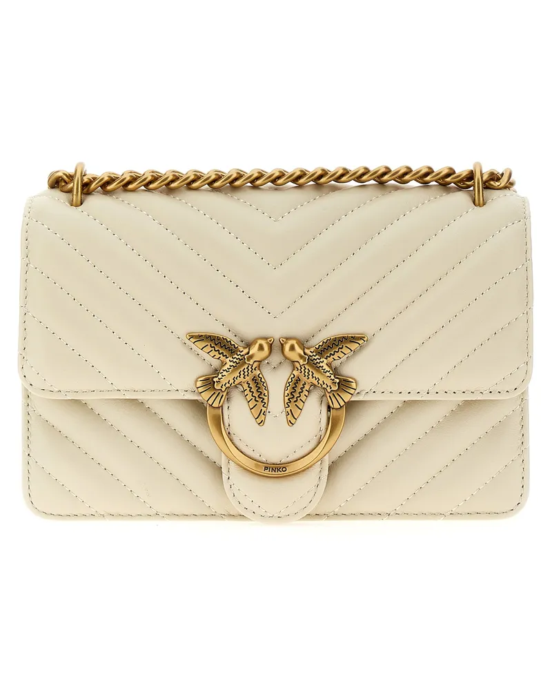 Pinko Mini Love Bag One' Crossbody Bag Weiß