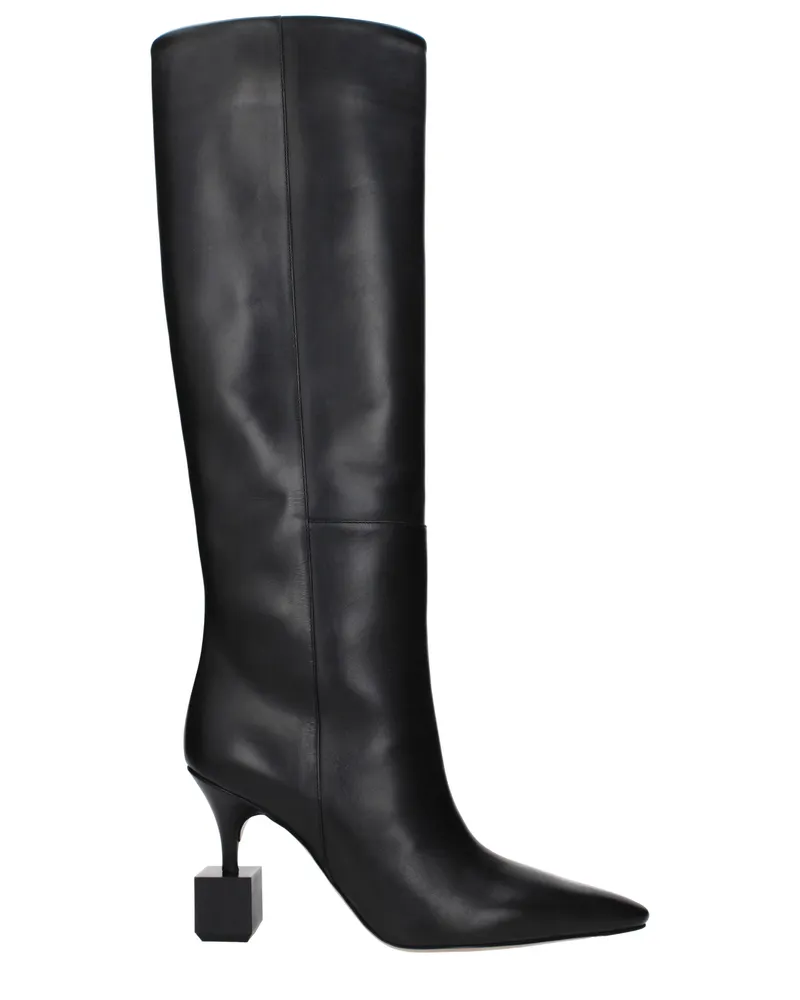 Jacquemus Boots Frauen Leder schwarz -