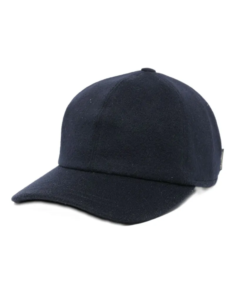 Borsalino Hiker Kaschmir-Baseballkappe Blue