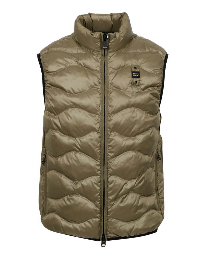 Blauer Pullover grün Green