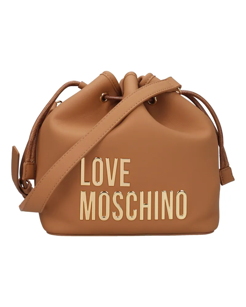 Moschino Liebe Moschino -Umhängetaschen Frauen Polyurethan Braun/Kamel -