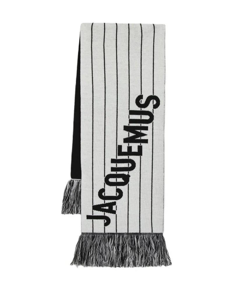 Jacquemus L'Echarpe Liga Schal  Wolle schwarz Schwarz