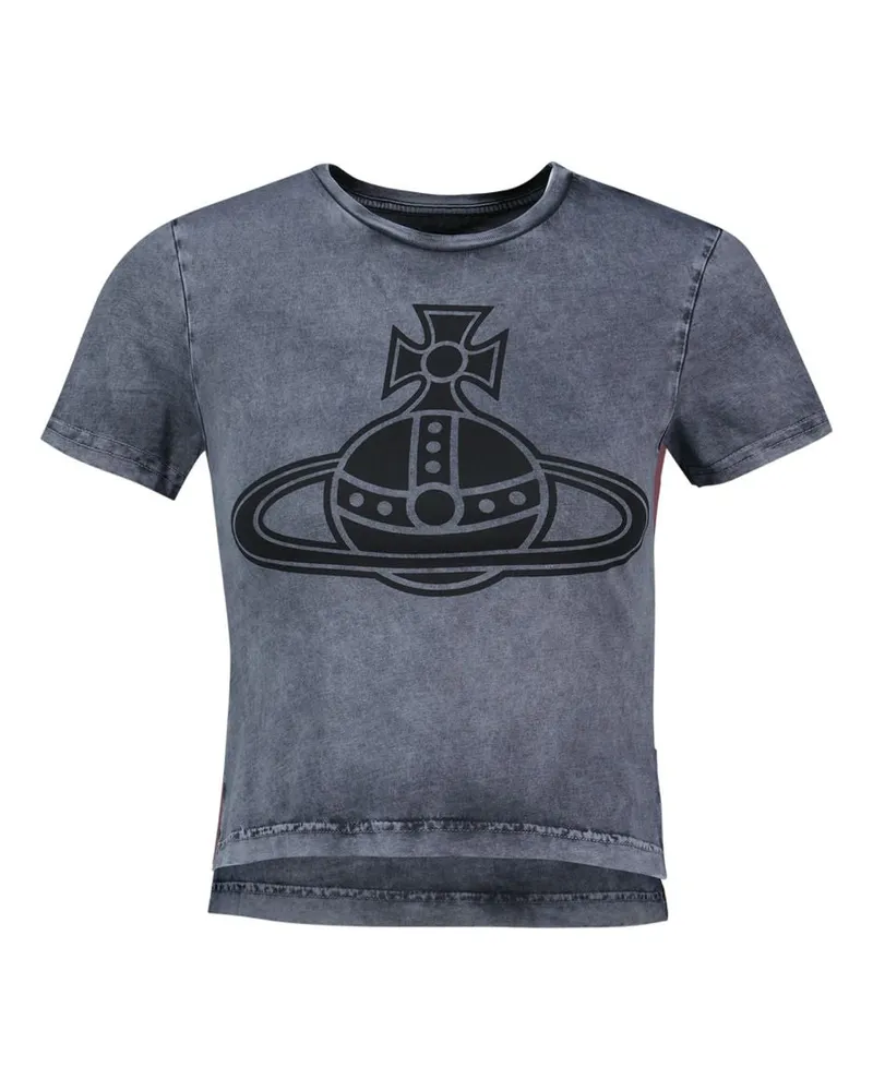 Vivienne Westwood Paris Orb Mini Peru 'T Shirt  Baumwollgrau Grey
