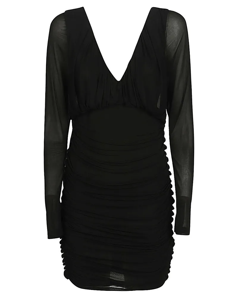 Saint Laurent Short Jersey Kleid Black