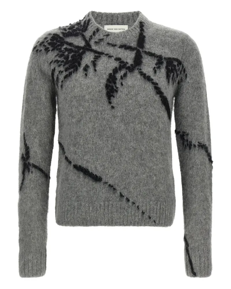 Dries van Noten Dries Van Note Grey Woll Blend Pullover 804	mid