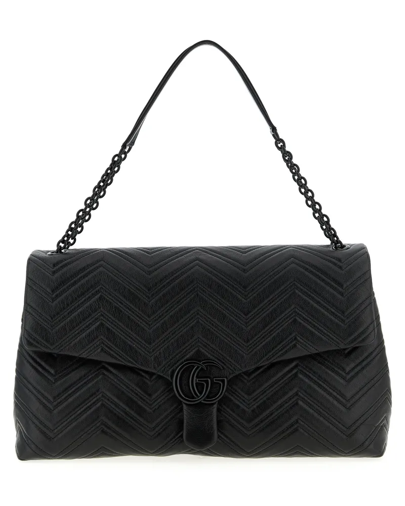Gucci Gg Marmont' Maxi-Umhängetasche Black