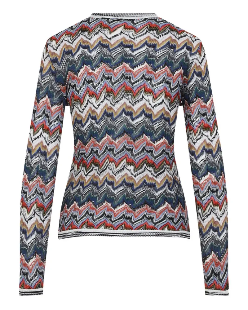 Missoni Wolle Mischung Strickjacke Multicolour