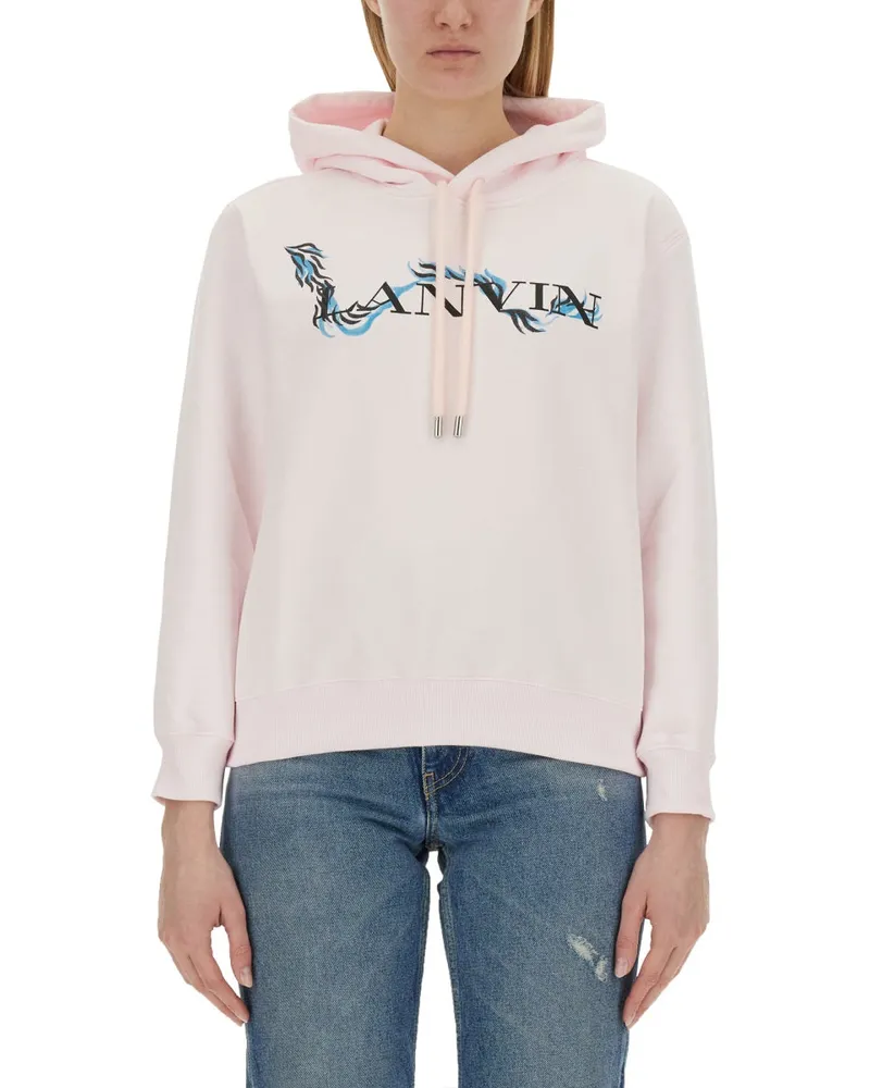 Lanvin Sweatshirt mit Druck Pink