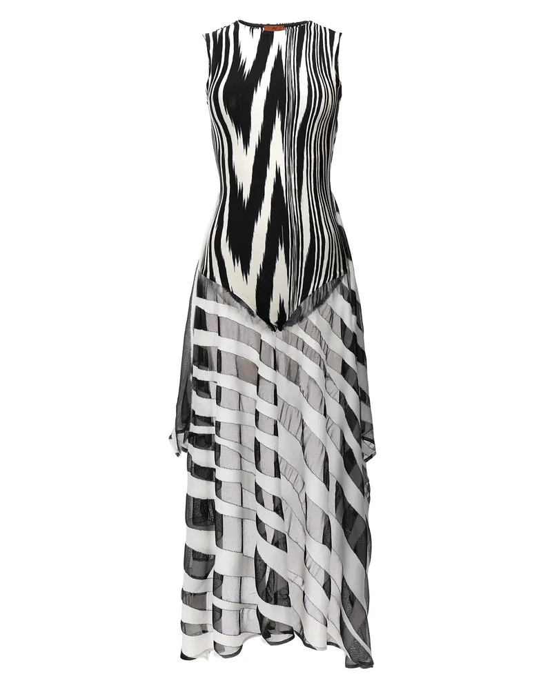 Missoni Tablett gemusterten Bodysuit Weiß