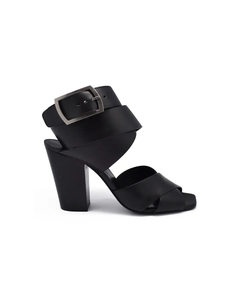 Saint Laurent Crossover -Gurtsandalen Black