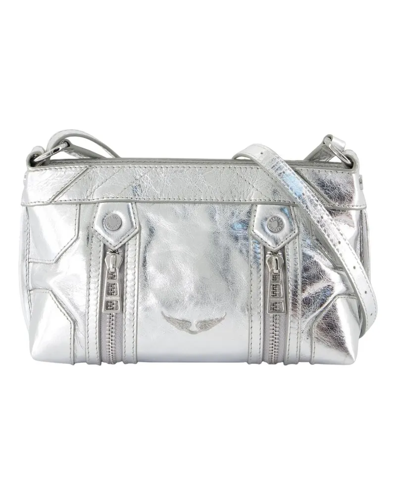 Zadig & Voltaire Sunny Mood Crossbody  Leder Silber Silber