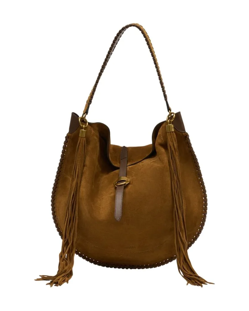 Isabel Marant Oskan Soft Folk Gz Shopper-Tasche  Leder Braun Braun