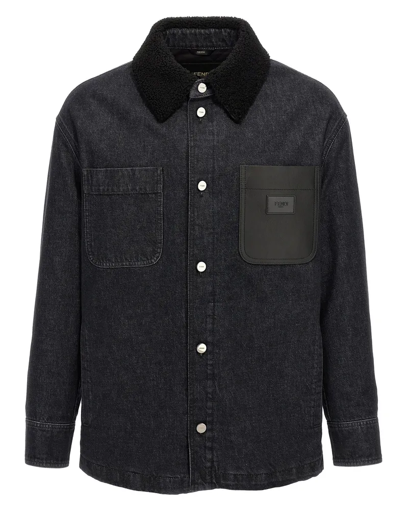 Fendi Denim Jacke Black
