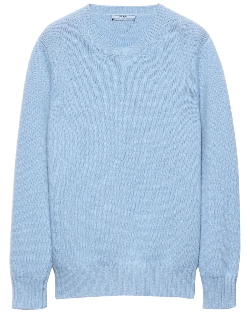 Prada Cashmere Crewneck -Pullover Clear
