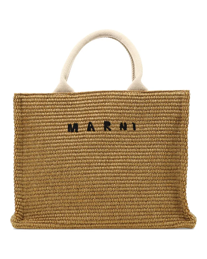 Marni East/West“-Einkaufstasche Beige