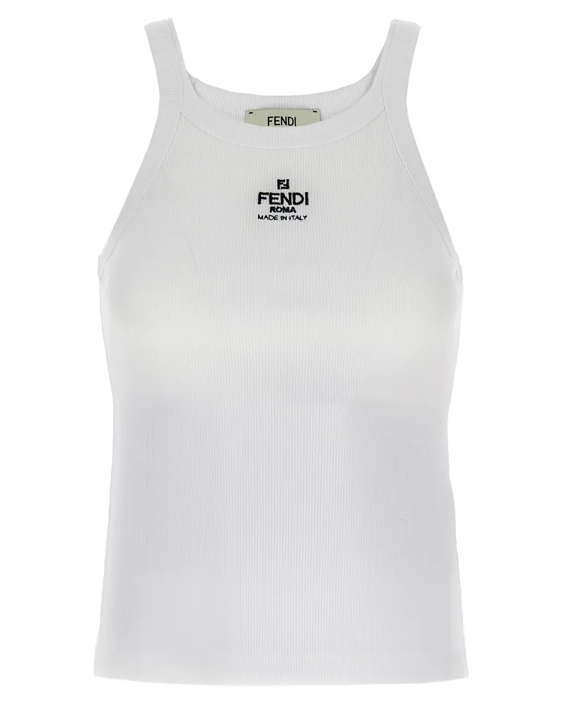 Fendi Top-Logo White