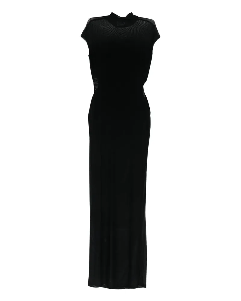 Jean Paul Gaultier Langes Kleid mit Einsätzen 00