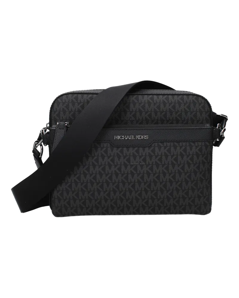 Michael Kors Cooper Umhängetasche für Herren aus schwarzem/grauem Stoff -