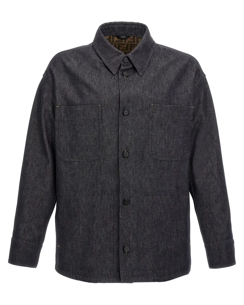 Fendi Denim Jacke Blue