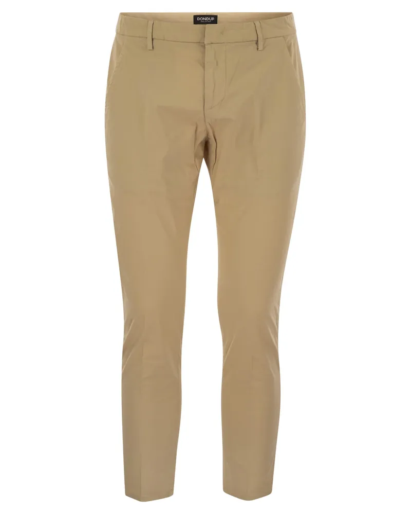 Dondup ALFREDO SLIM FIT COTWON HOSEERS Beige