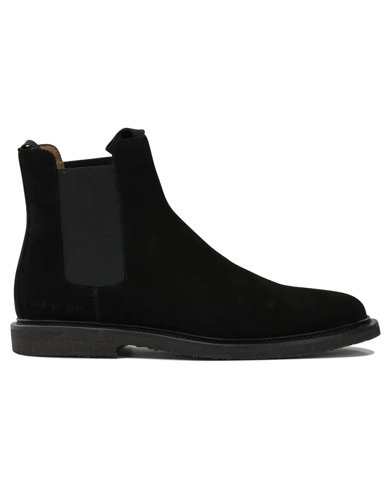 Common Projects Chelsea-Stiefeletten aus Wildleder Black