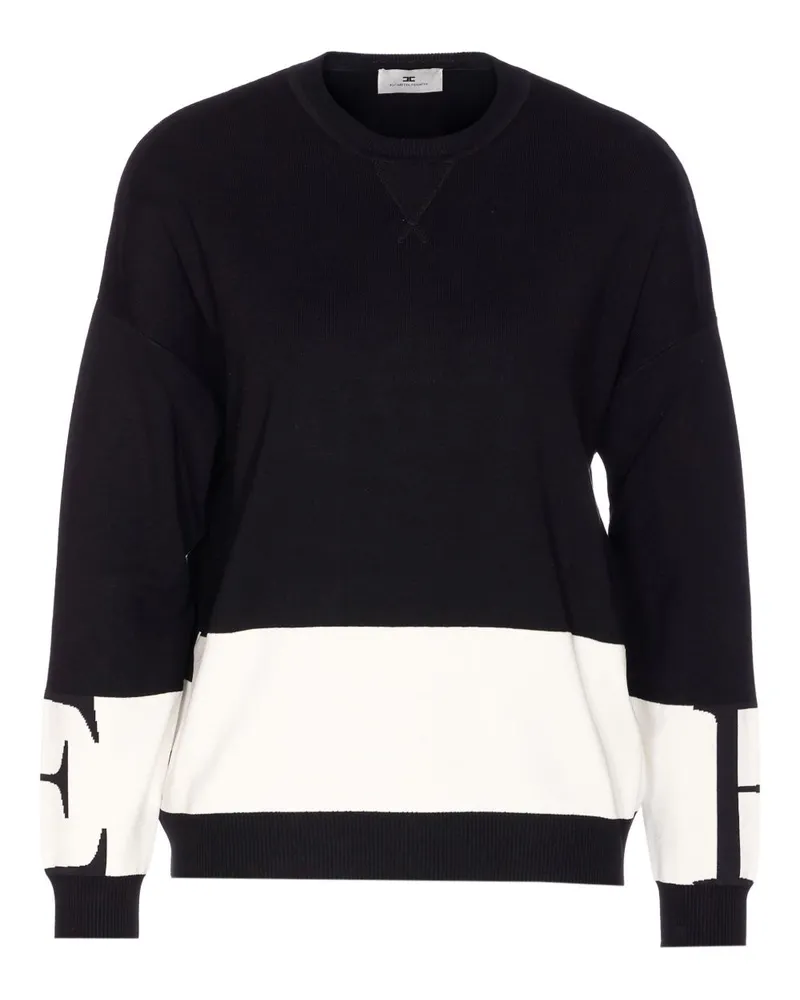 Elisabetta Franchi Tricot Crew Neckpullover Black