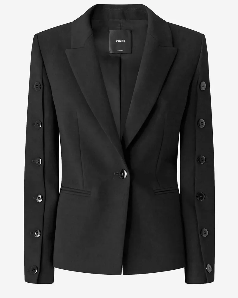 Pinko Blazer mit Knöpfen an den Ärmeln Black