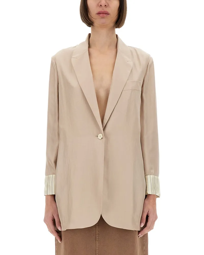 ALYSI Silk Blazer Powder