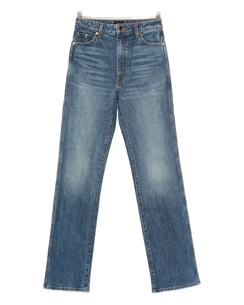KHAITE Denim -Baumwolljeans Blue