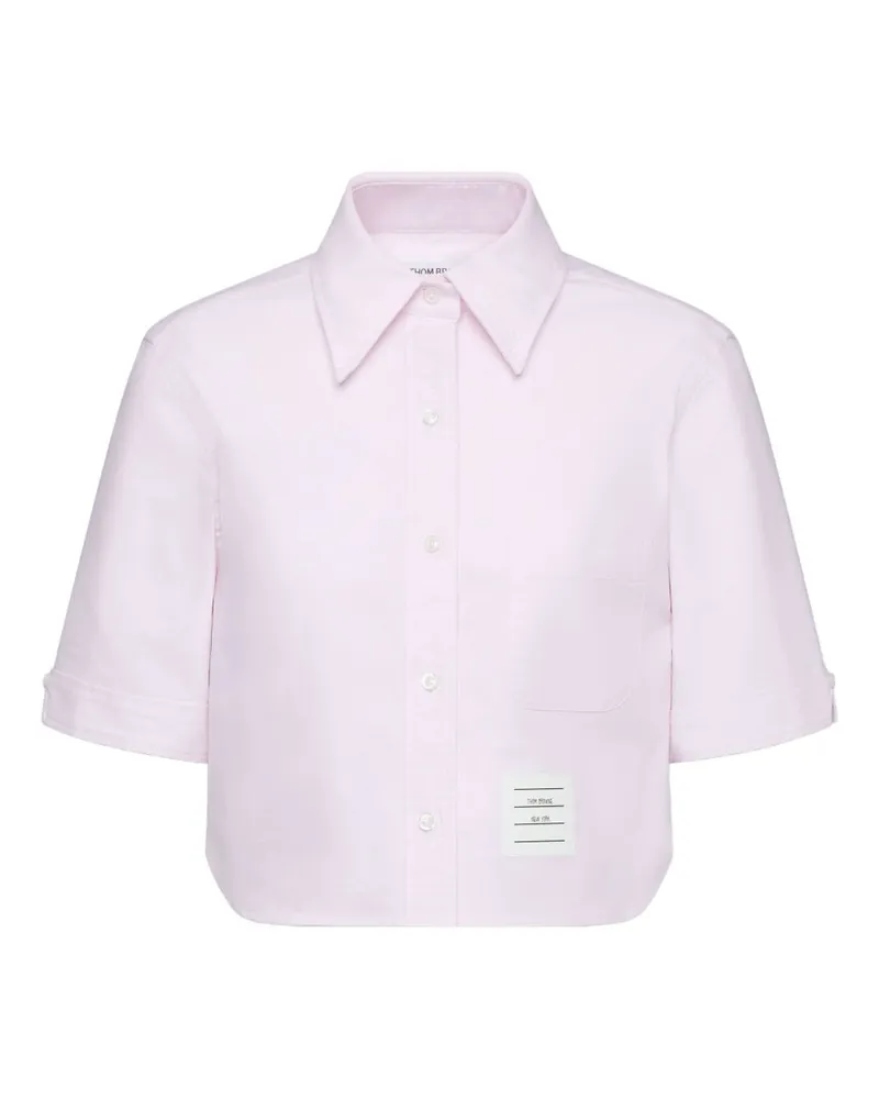 Thom Browne Baumwoll-Kurzhemd Pink