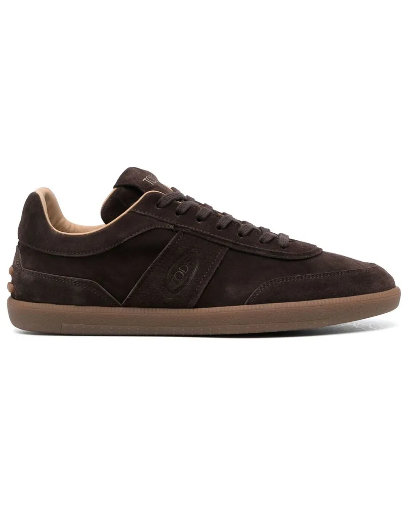 TOD'S Tod 's Tabs Wildleder Leder -Sneaker Brown