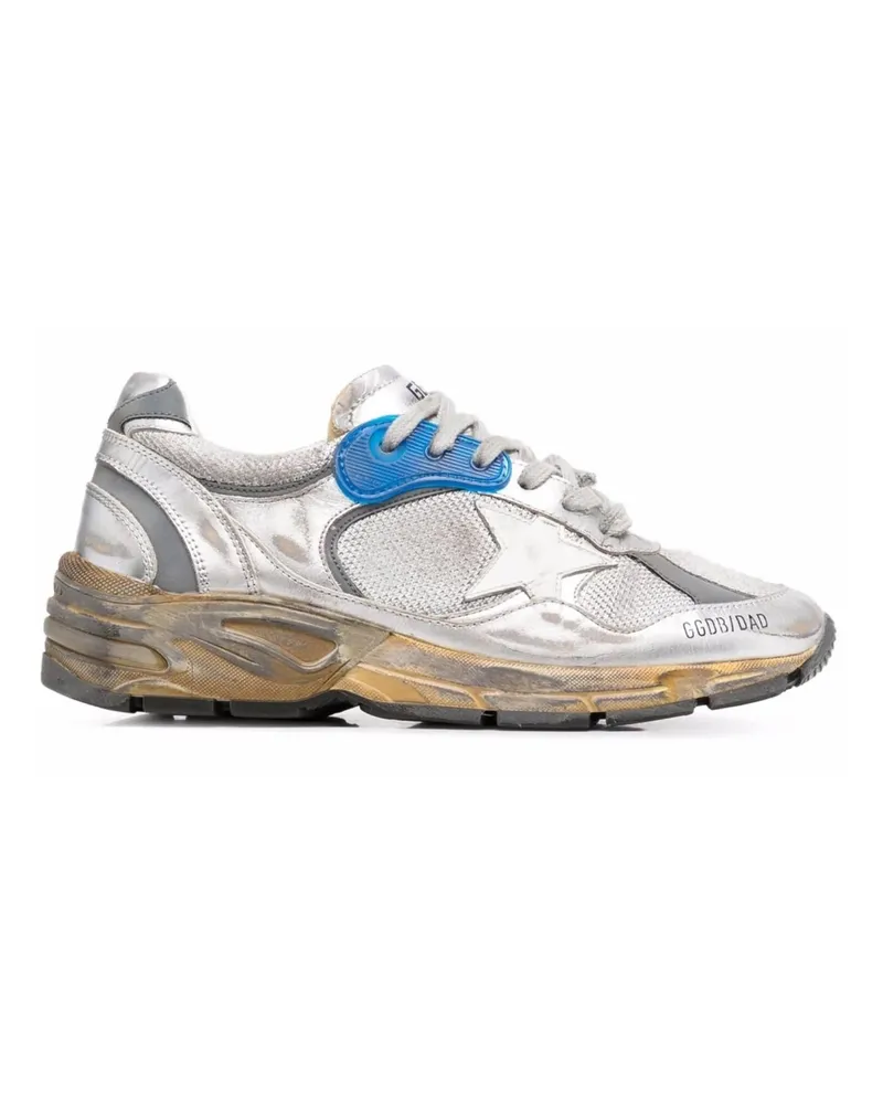 Golden Goose Golden Gans Turnschuhe Silber Silver