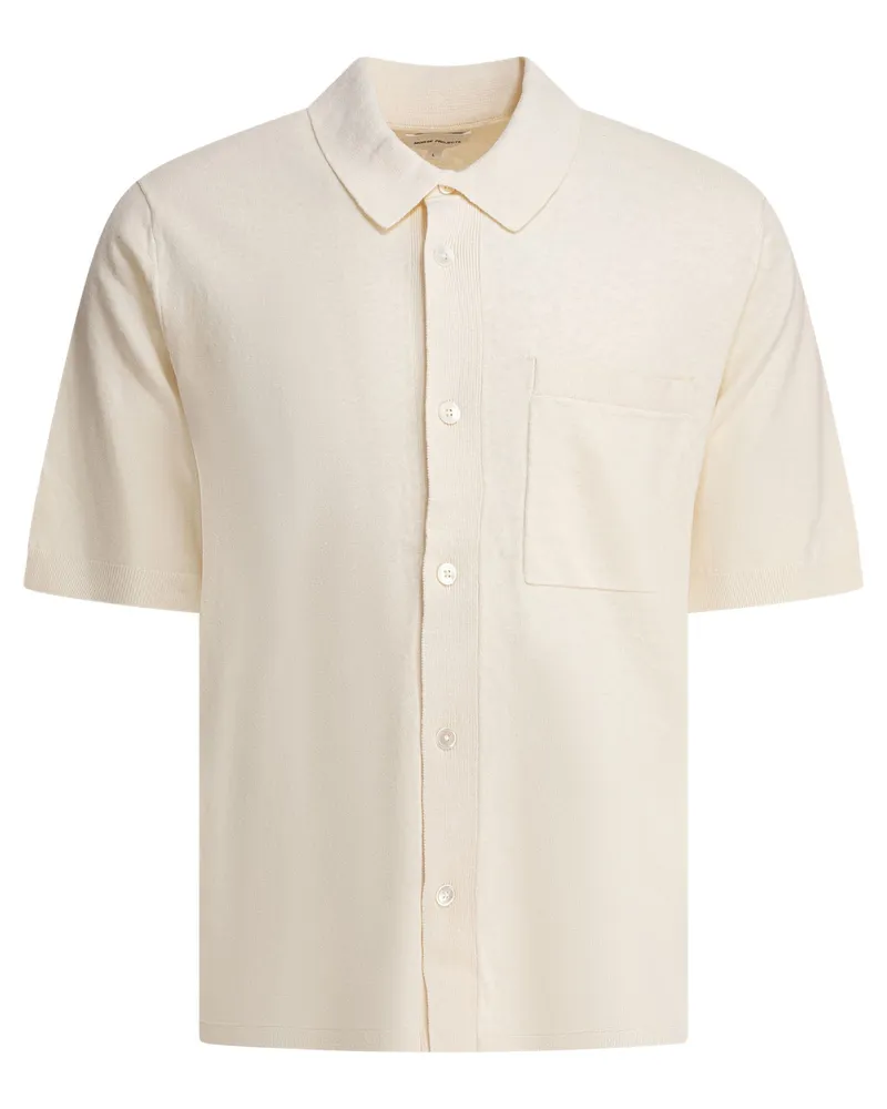 Norse Projects Nordprojekte Rollo Cotton Leinen SS Shirt White