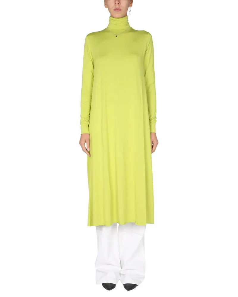 Raf Simons Jersey Long Kleid Green