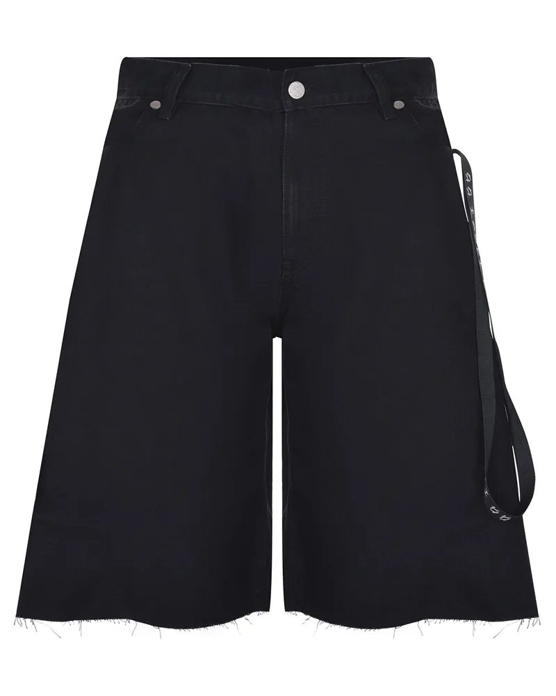 44 LABEL GROUP 44 Labelgruppenshorts aus Denim Black