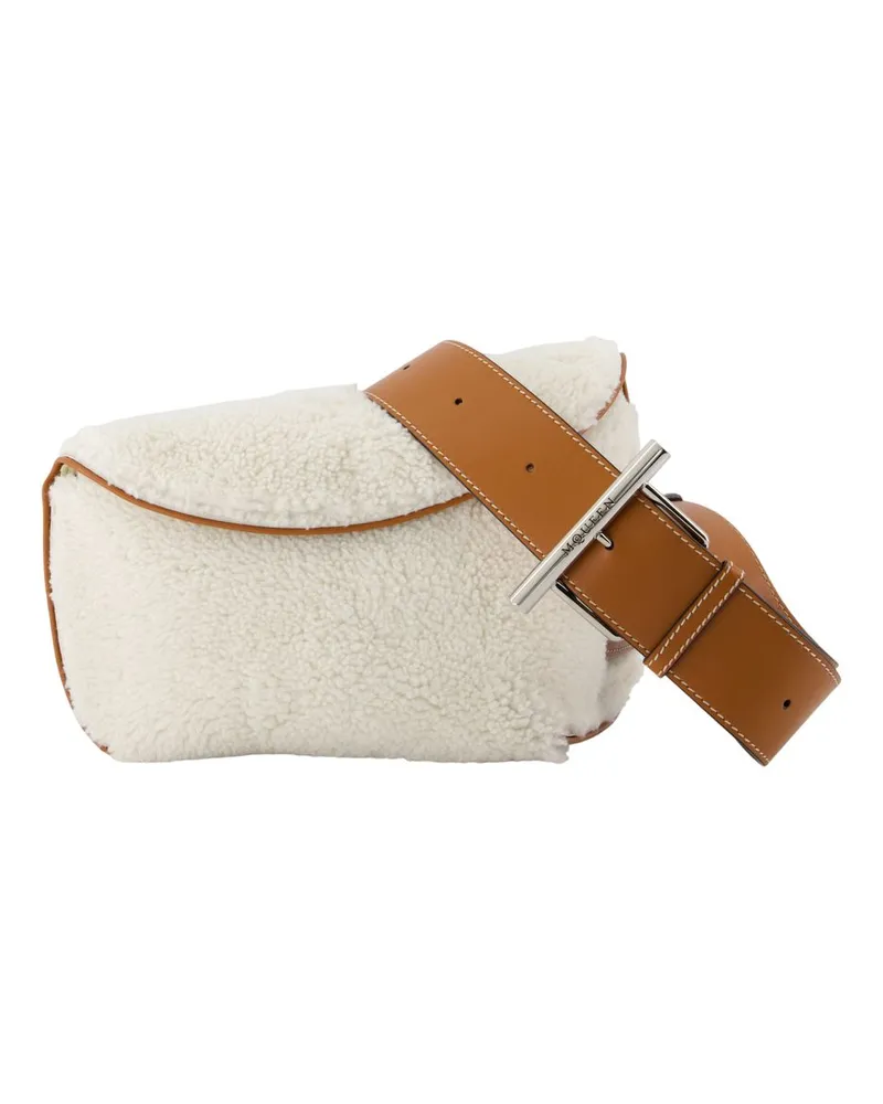 Alexander McQueen T Bar Sling Crossbody Alexander Mc Queen Leder Weiß Weiß
