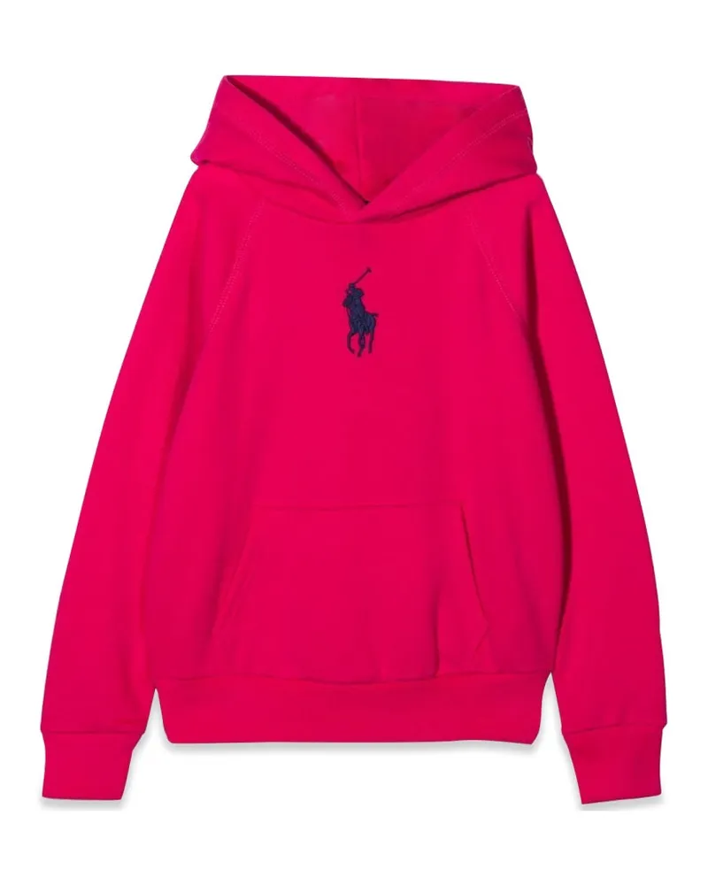 Ralph Lauren Felpa Con Logo Ricamo Pink