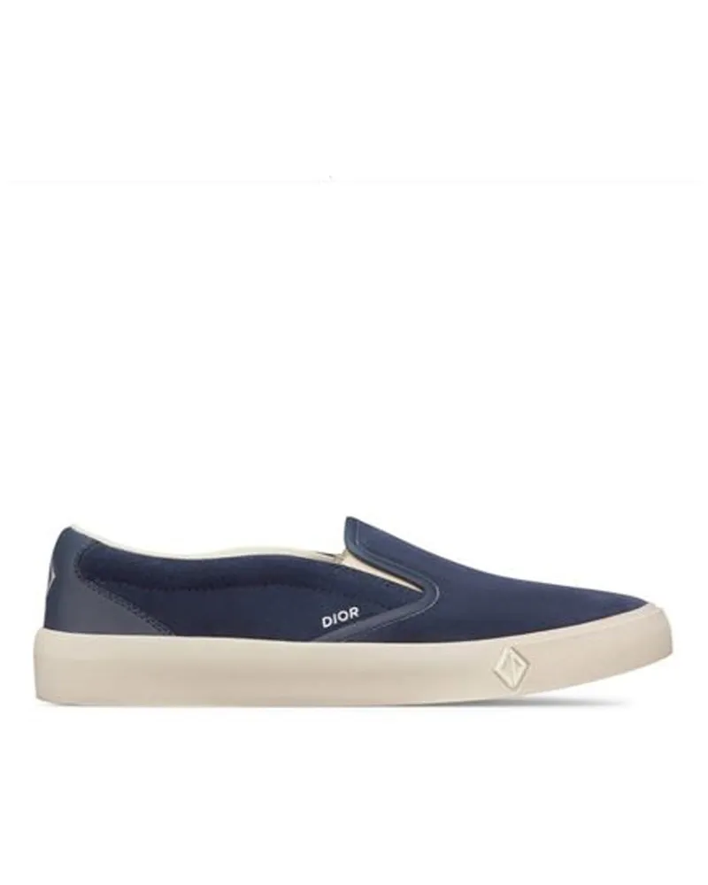 Dior Leder -Slip an Turnschuhen Blue