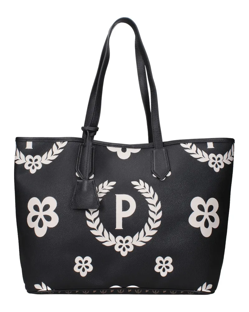 Pollini Damens Umhängetaschen PVC Schwarz -