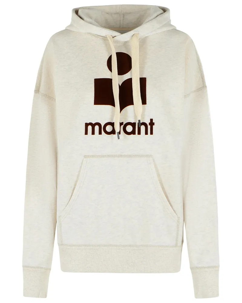 Étoile Isabel Marant Sweatshirt „Mansel“ aus ecrufarbener Baumwollmischung Beige